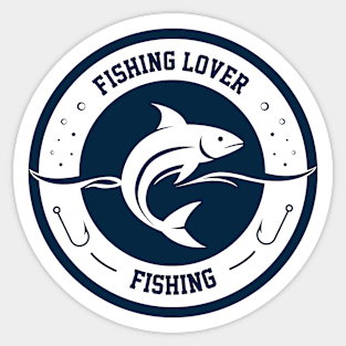 Fishing. Fishing enthusiast. Sticker